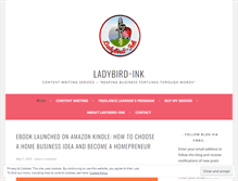 Tablet Screenshot of ladybirdink.net